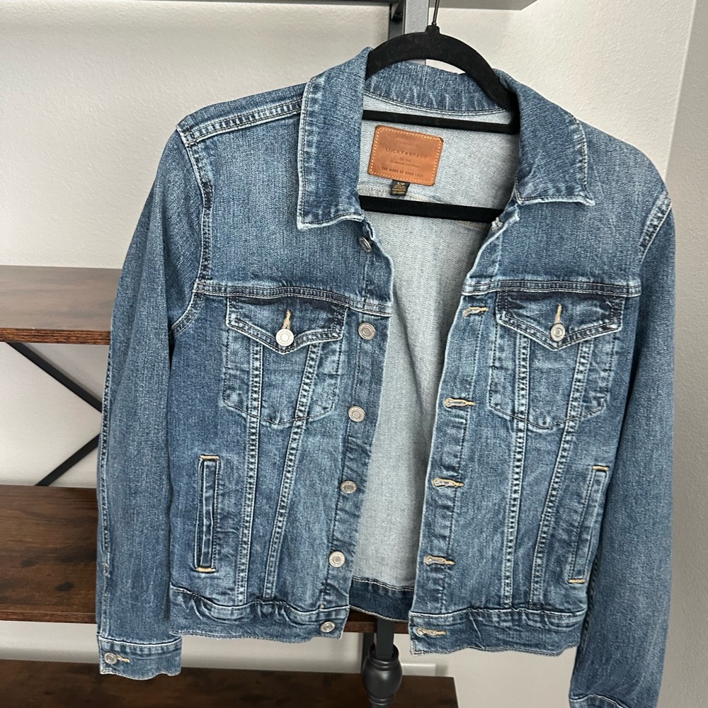 NWOT Lucky Brand Classic Blue Denim Jacket Size S